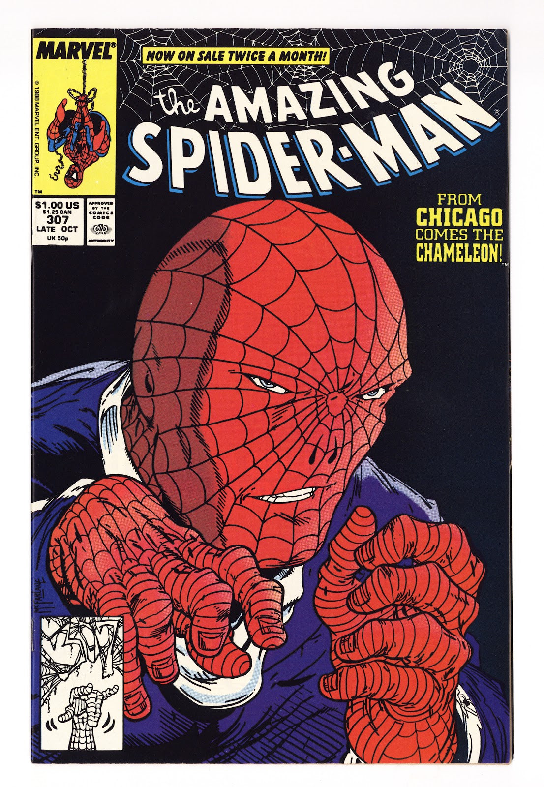 The Amazing Spider-Man Vol 1 307  NM- (9.2)   (1988)