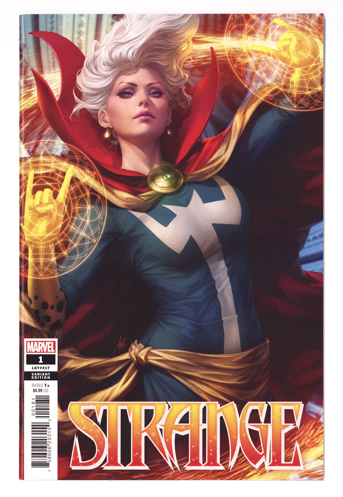 Strange 1 (417) High Grade (2022) Stanley (Artgerm) Lau Cover 