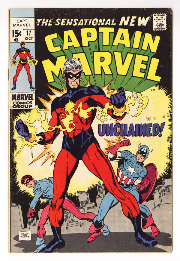Captain Marvel Vol 1 17  VG+ (4.5)   (1969)