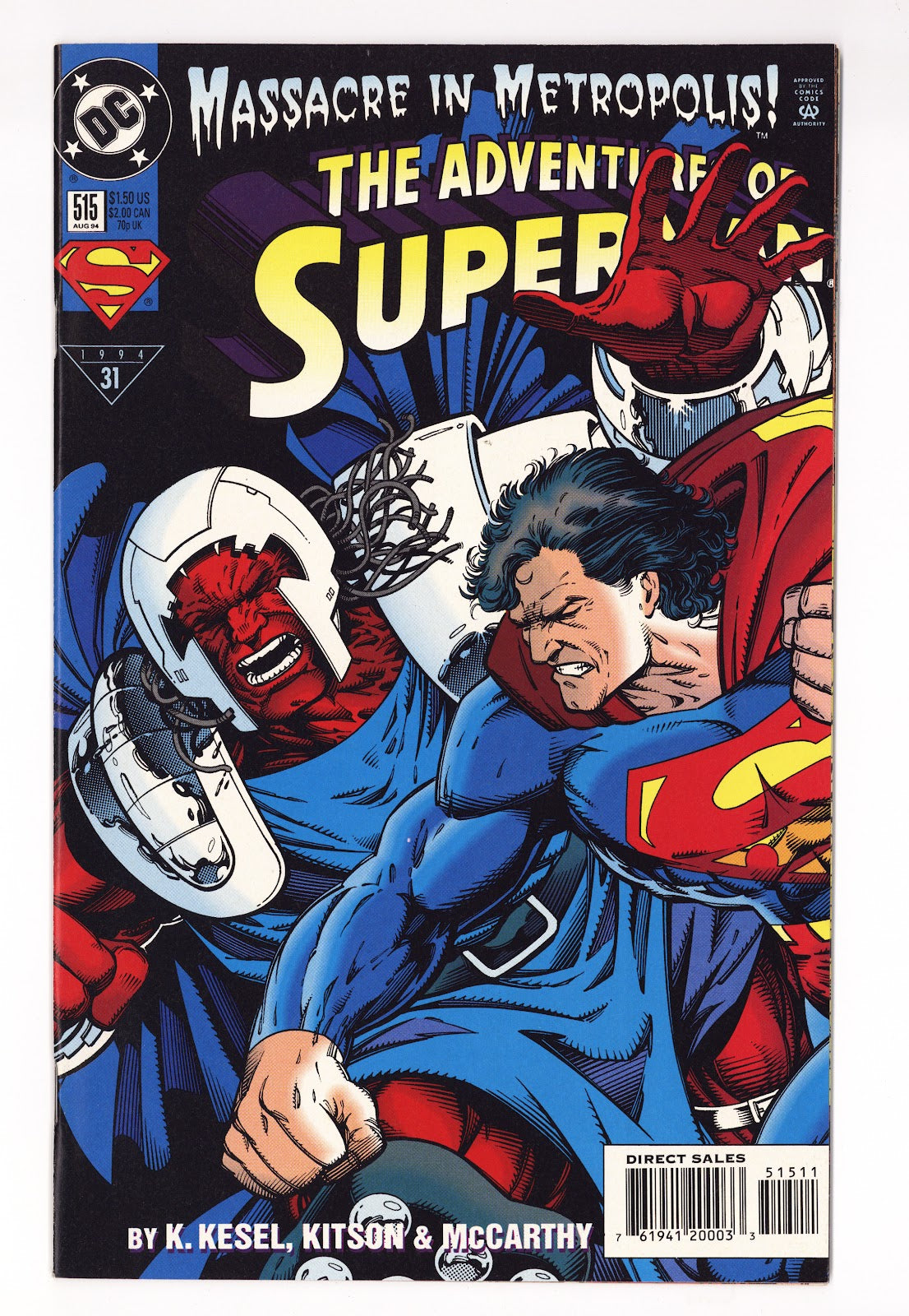 Adventures of Superman Vol 1 515 High Grade (1994) Direct Sales 
