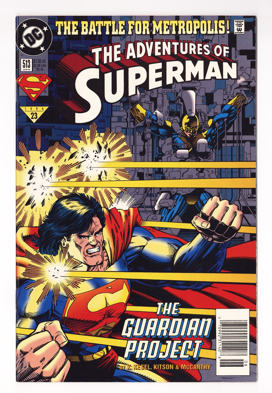 Adventures of Superman Vol 1 513 High Grade (1994) Newsstand 