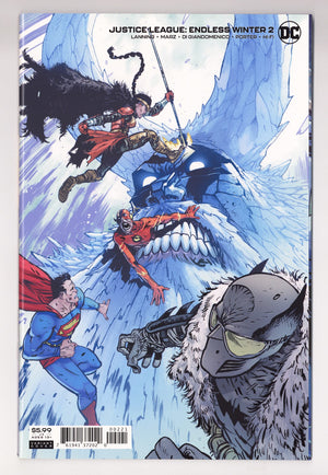 Justice League: Endless Winter   2  High Grade   (2021) Johnson Cardstock  Variant