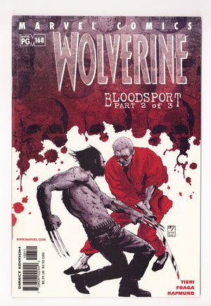Wolverine Vol 2 168  High Grade   (2001)
