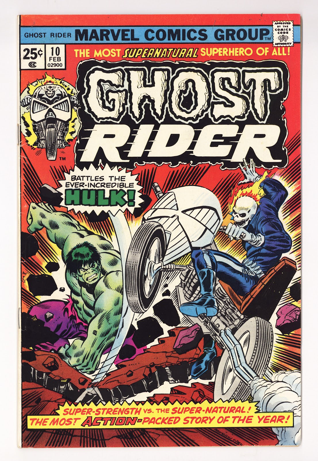 Ghost Rider Vol 1 10  FN (6.0)   (1975)     