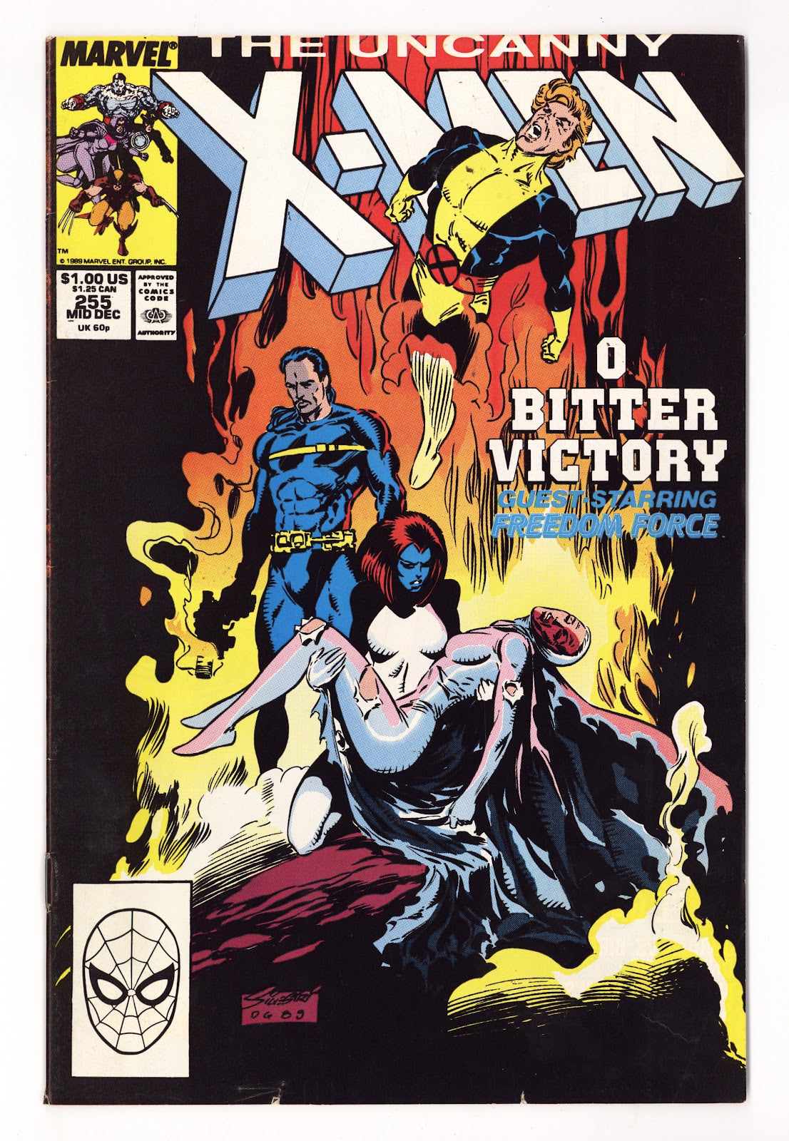 The Uncanny X-Men Vol 1 255  High Grade   (1989)   Direct  