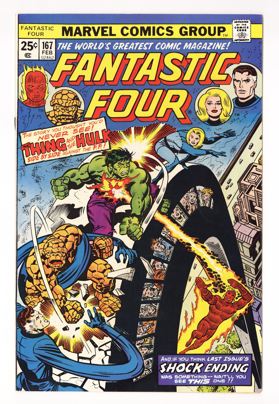Fantastic Four Vol 1 167  VF (8.0)   (1976)