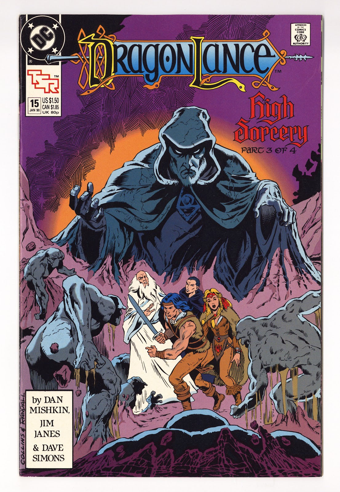Dragonlance Comic Book   15  Mid Grade   (1990)