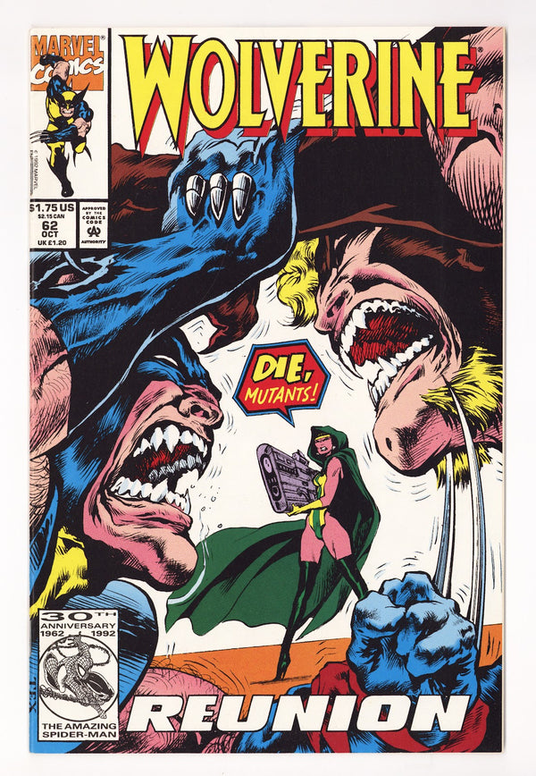 Wolverine Vol 2 62 High Grade (1992)