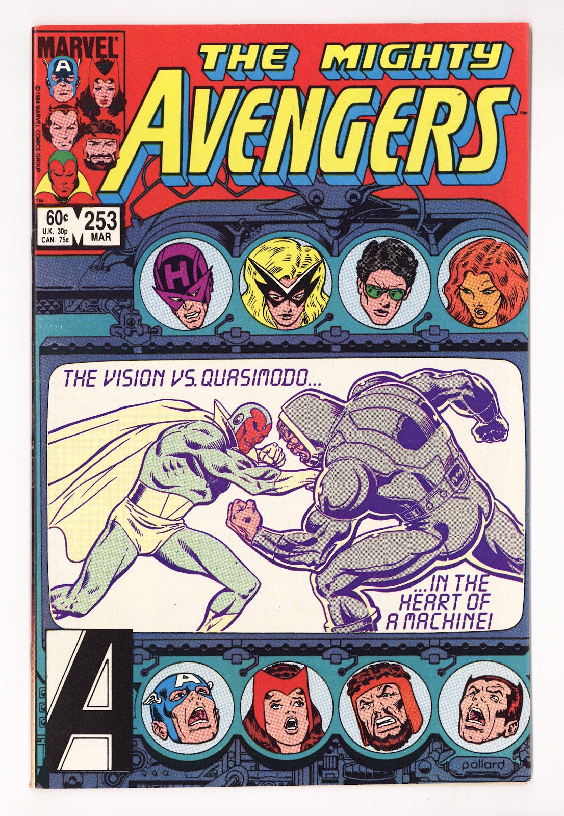 The Avengers Vol 1 253  High Grade   (1985)   Direct  