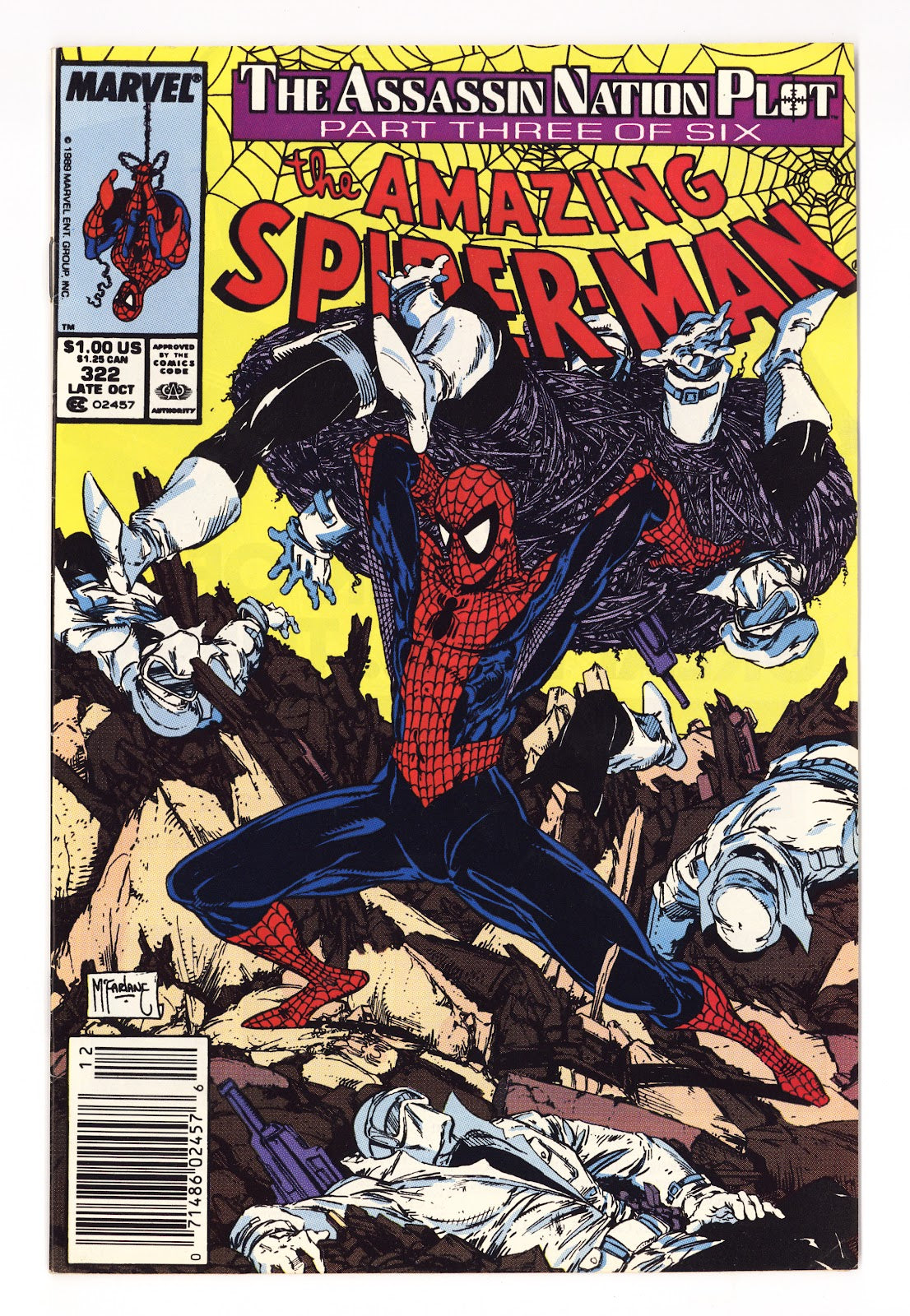 The Amazing Spider-Man Vol 1 322 FN/VF (7.0) (1989) Newsstand 
