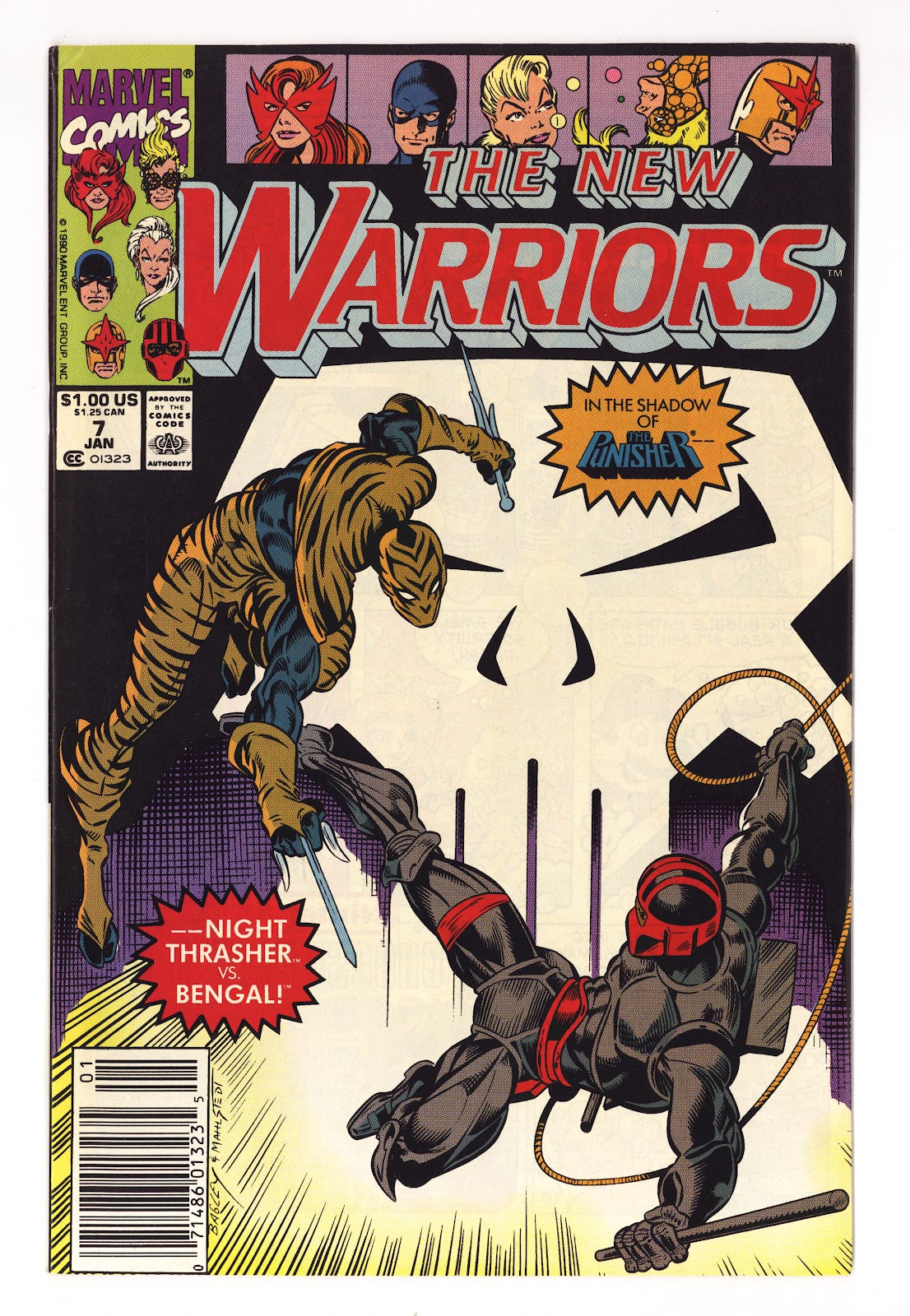 The New Warriors Vol 1 7 High Grade (1991) Newsstand 