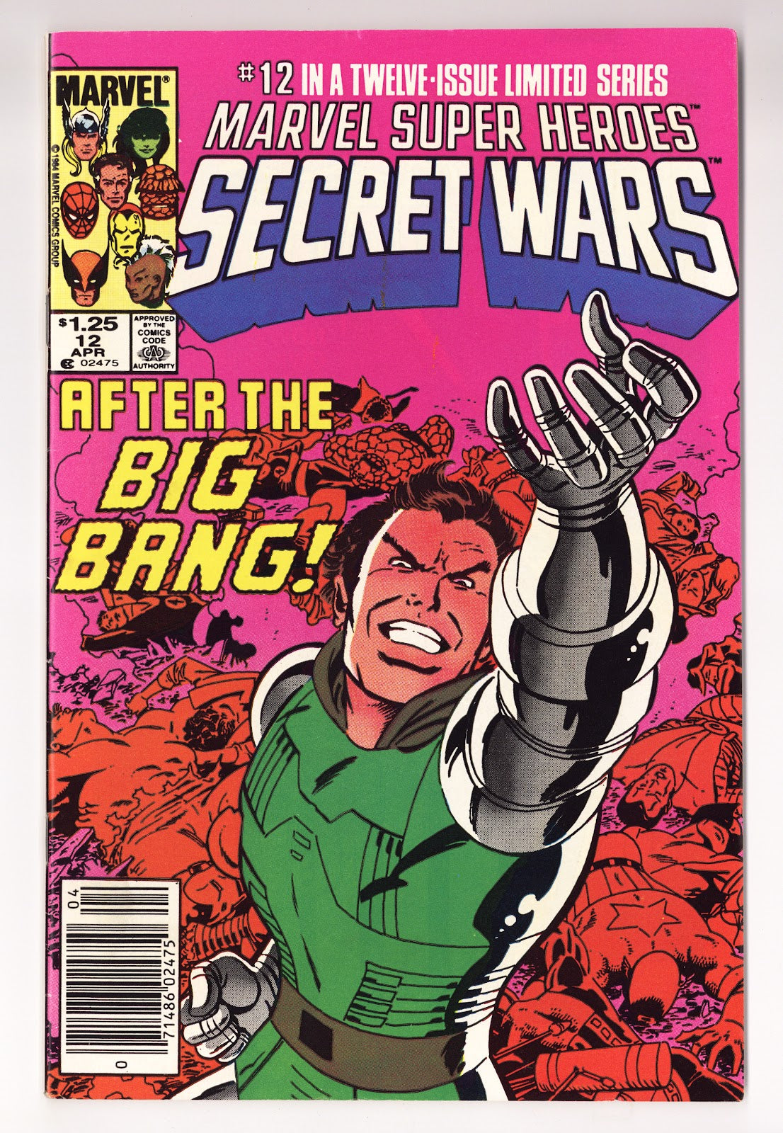 Marvel Super-Heroes Secret Wars Vol 1 12 VF- (7.5) (1985) Canadian Price Variant 