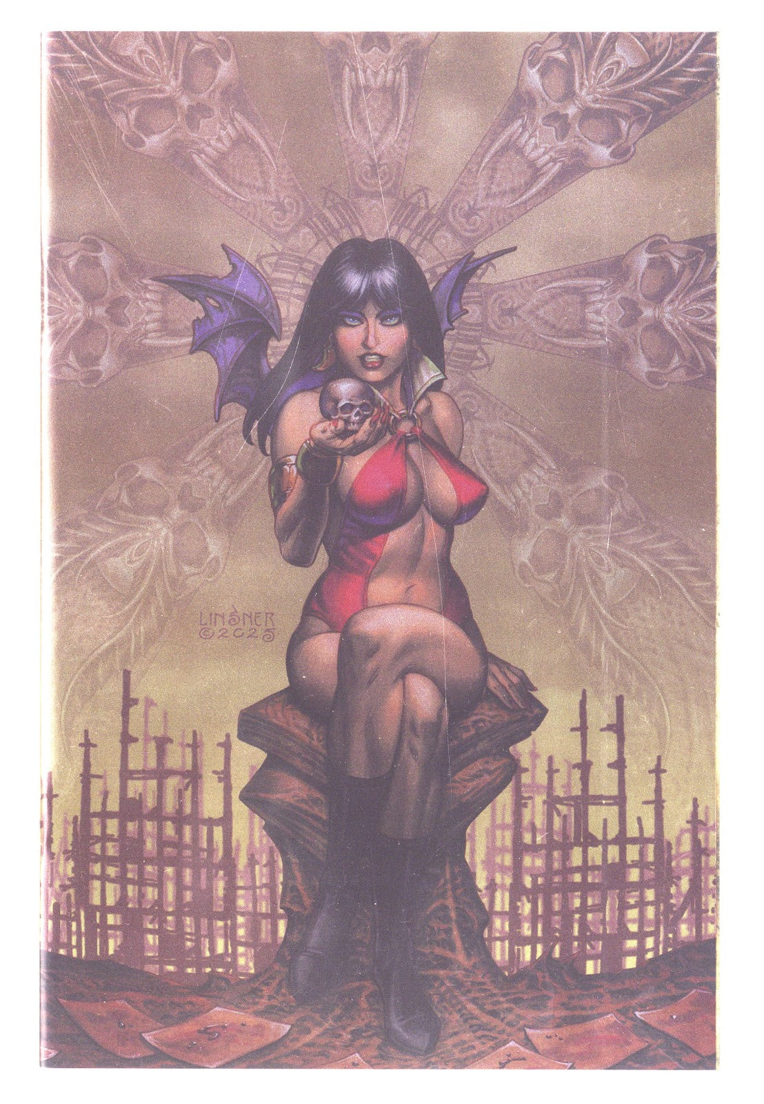 Vampirella Armageddon 1 High Grade (2025) Linsner Foil Virgin Incentive Variant 