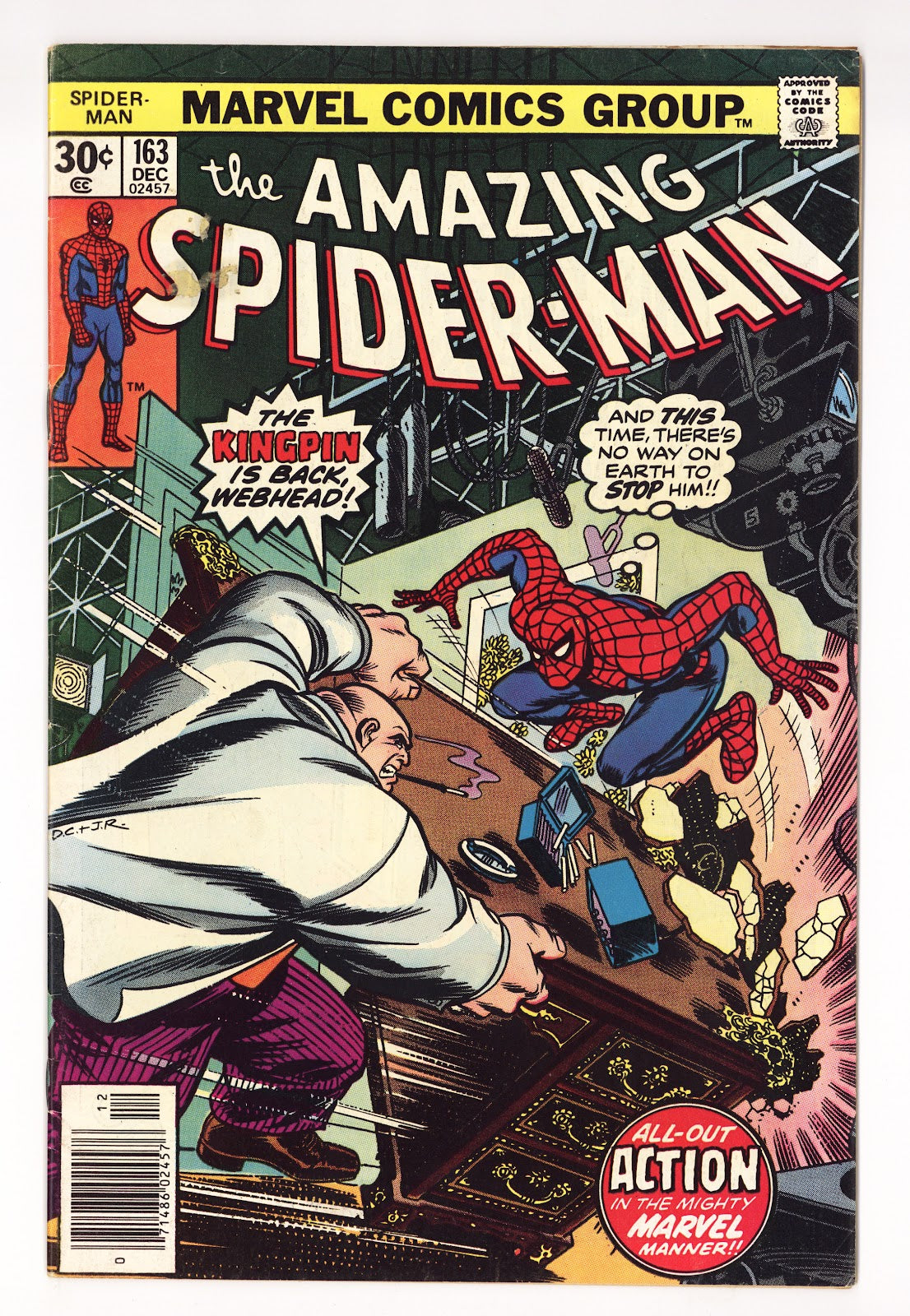 The Amazing Spider-Man Vol 1 163  FN (6.0)   (1976)