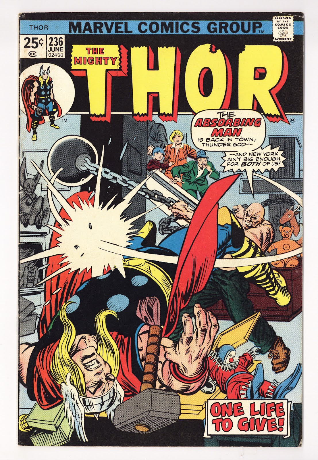 Thor Vol 1 236 Mid Grade (1975) Regular Edition 