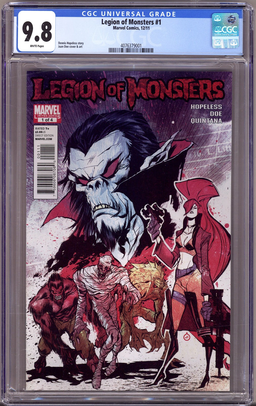 Legion of Monsters Vol 2 1 CGC 9.8 (NM/M) (2011) 
