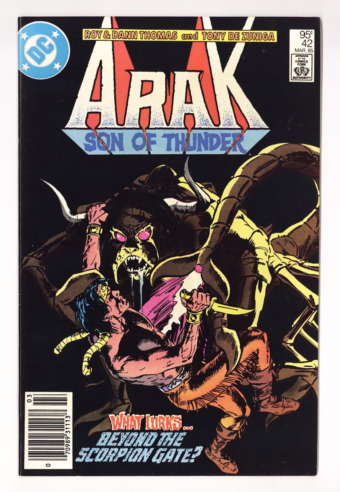 Arak / Son of Thunder   42  Mid Grade   (1985)   Canadian Price Variant
