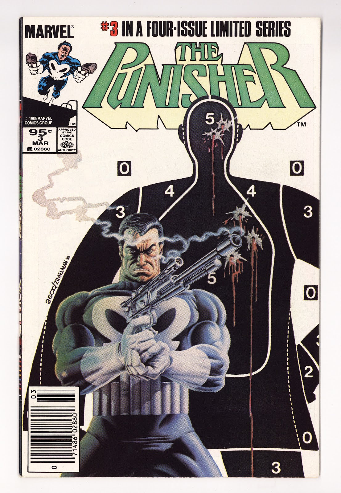 The Punisher Vol 1 3  FN+ (6.5)   (1986)   Canadian  