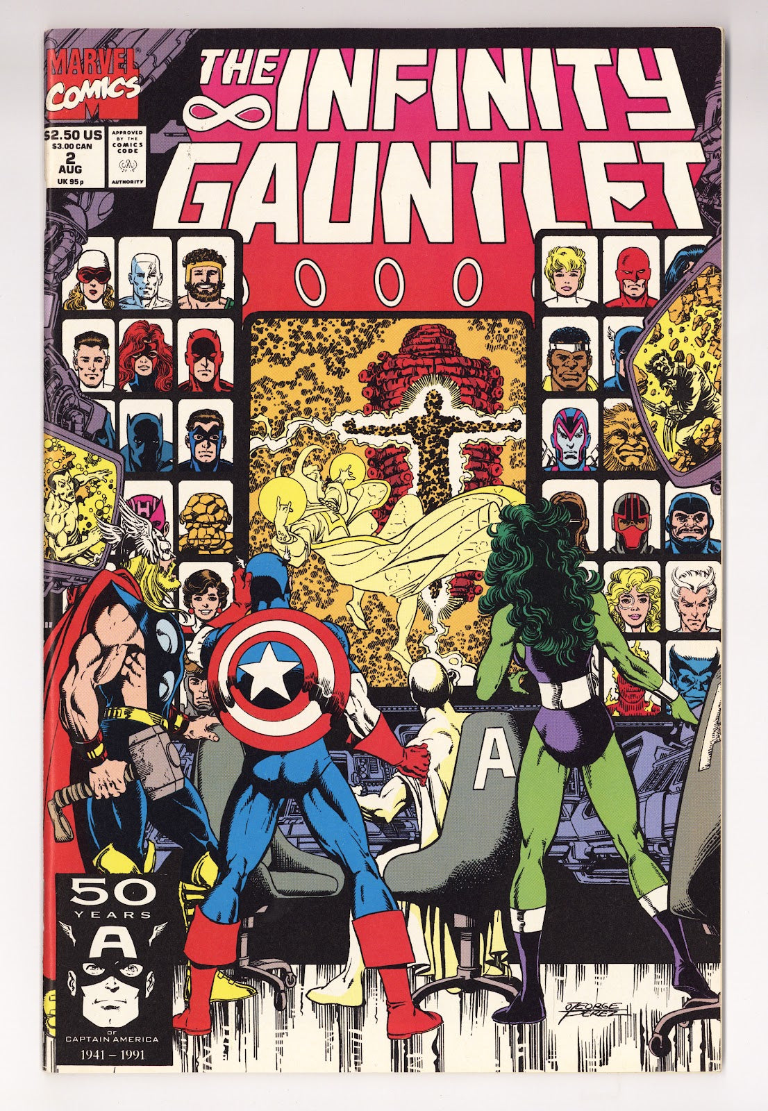 The Infinity Gauntlet Vol 1 2 NM- (9.2) (1991) 