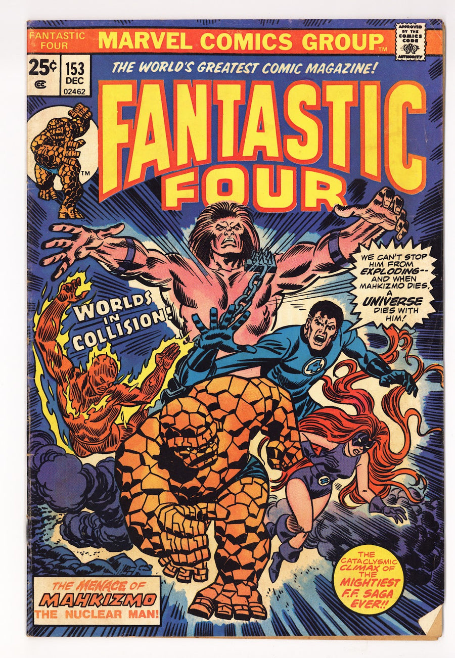 Fantastic Four Vol 1 153  Low Grade   (1974)