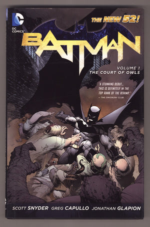 Batman HC Vol 1 Mid Grade Court of Owls (2012) 4th Print Signed x1 1st Page Greg Capullo