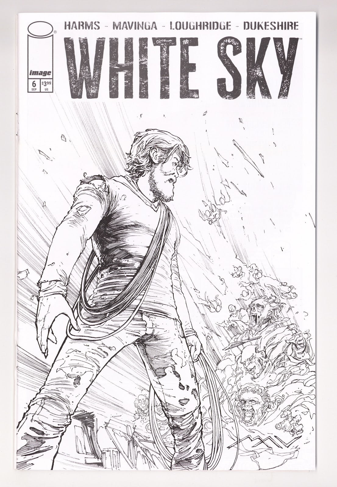 White Sky #6 (2026) Mavinga B&W Variant