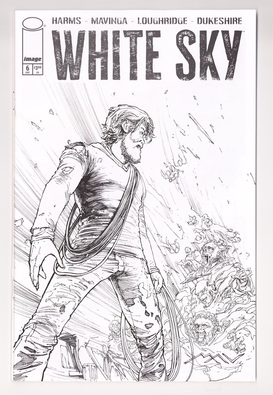 White Sky #6 (2026) Mavinga B&W Variant