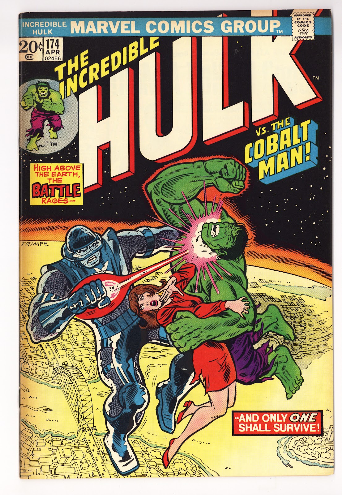 The Incredible Hulk Vol 1 174  FN+ (6.5)   (1974)     
