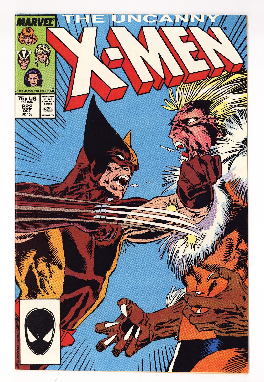 The Uncanny X-Men Vol 1 222  VF/NM (9.0)   (1987)