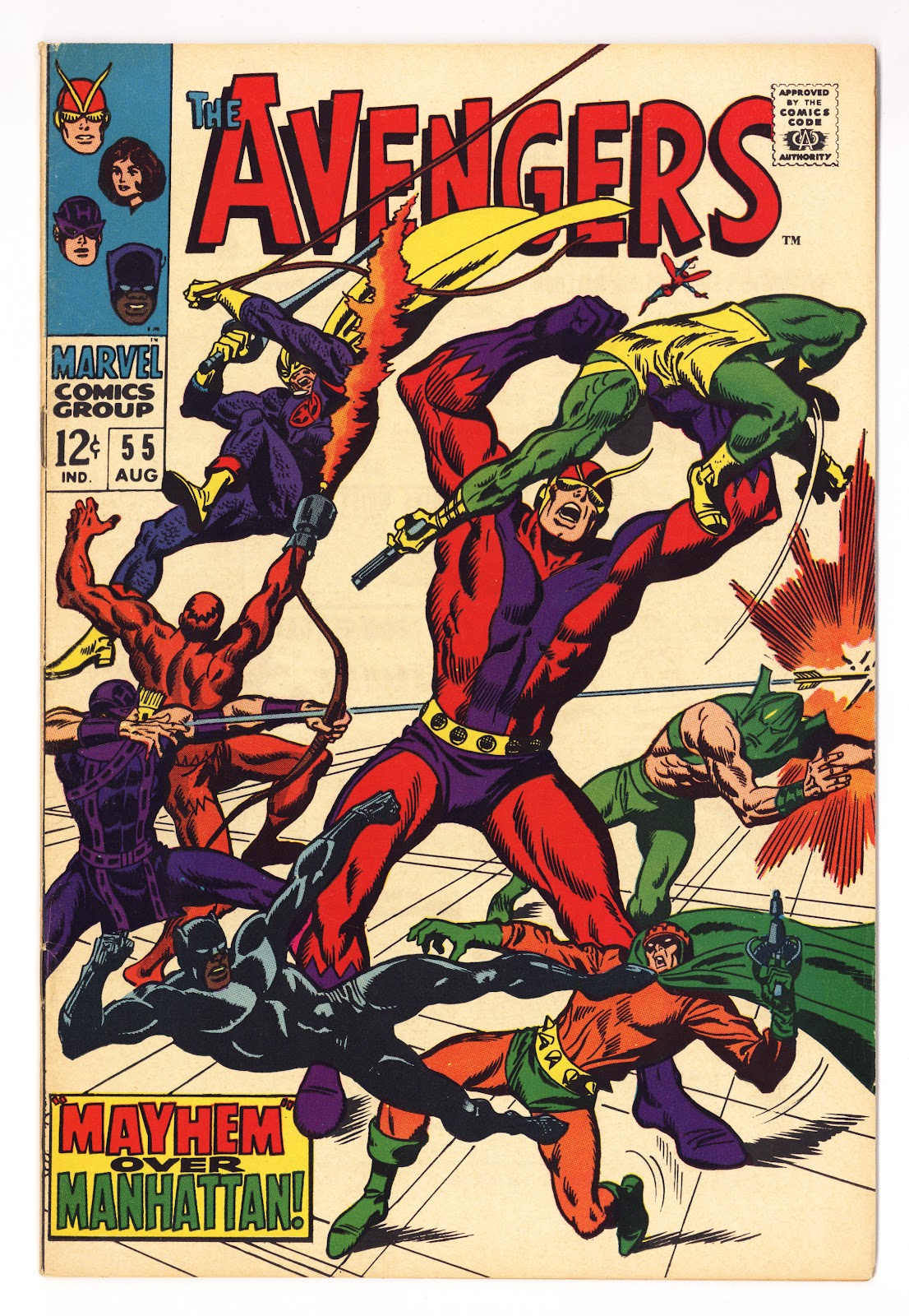 The Avengers Vol 1 55 FN+ (6.5) (1968) 