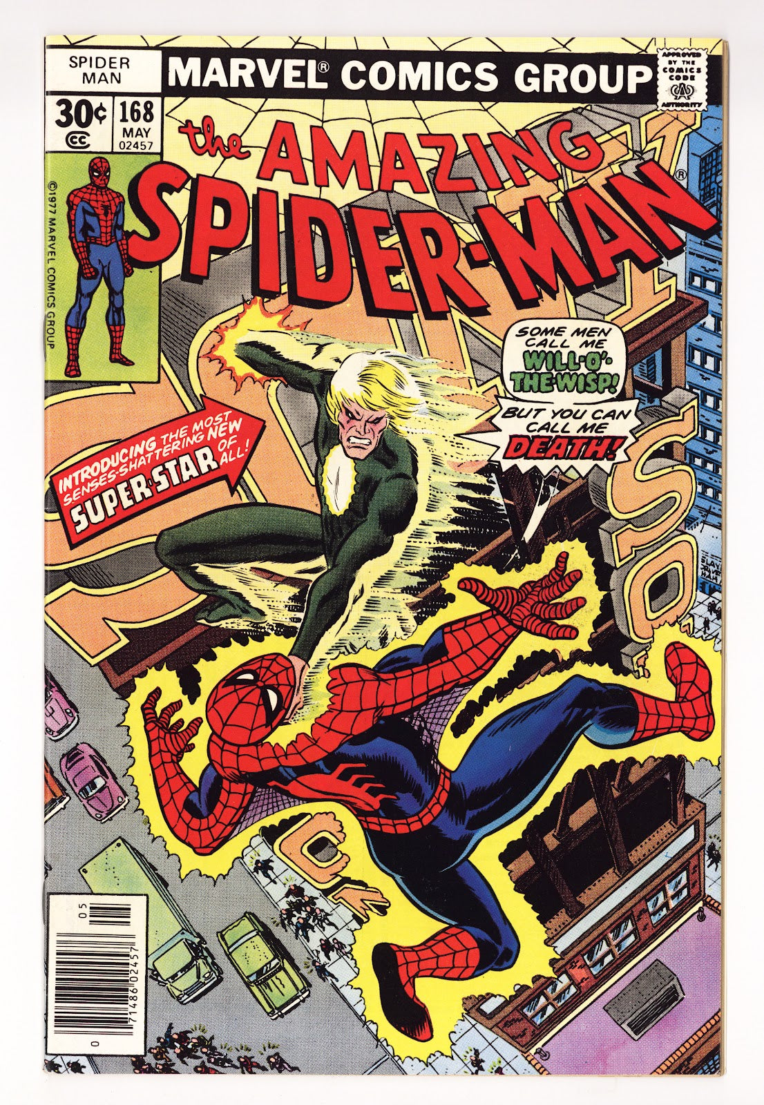 The Amazing Spider-Man Vol 1 168  VF+ (8.5)   (1977)