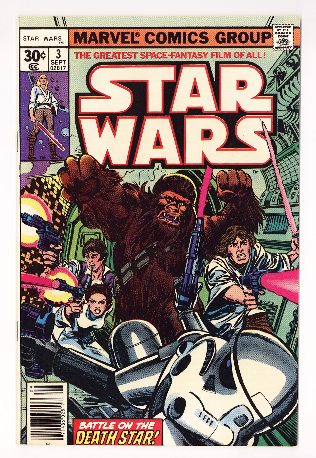 Star Wars Vol 1 3  VF- (7.5)   (1977)   30¢  