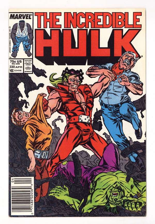 The Incredible Hulk Vol 1 330 VF (8.0) (1987) Newsstand