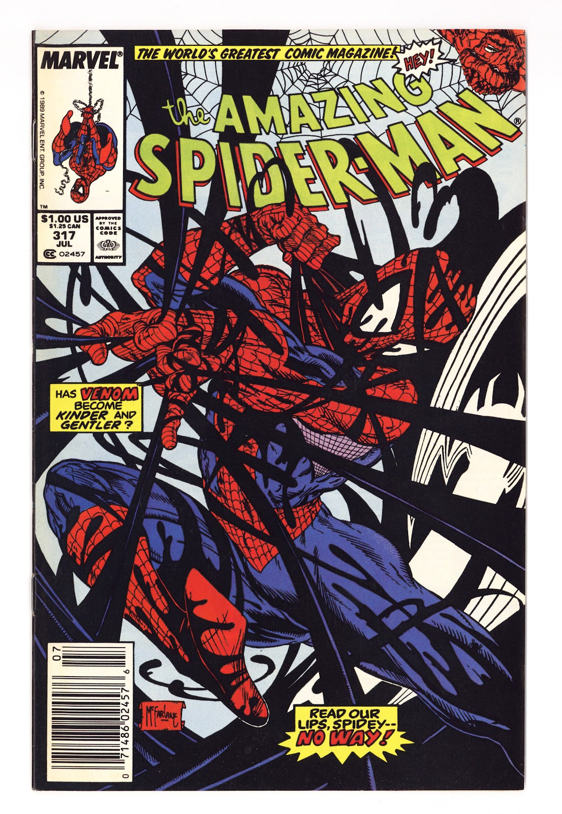 The Amazing Spider-Man Vol 1 317 VF- (7.5) (1989) Newsstand 