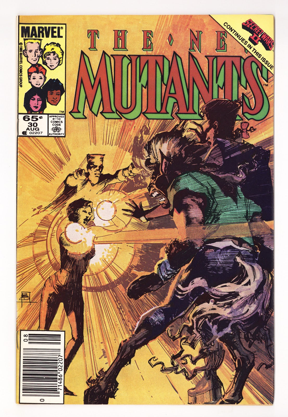 The New Mutants Vol 1 30 High Grade (1985) Newsstand 