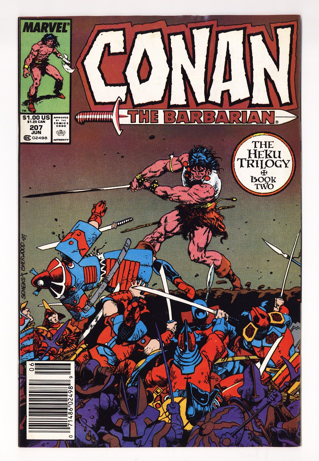 Conan the Barbarian Vol 1 207  Mid Grade   (1988)   Newsstand