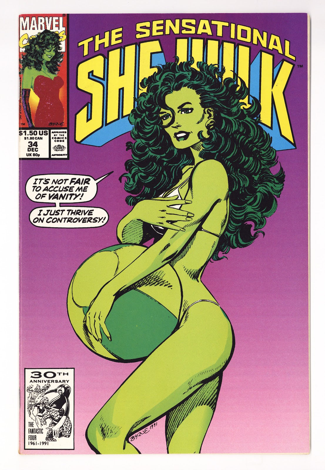 The Sensational She-Hulk Vol 2 34  VF+ (8.5)   (1991)     
