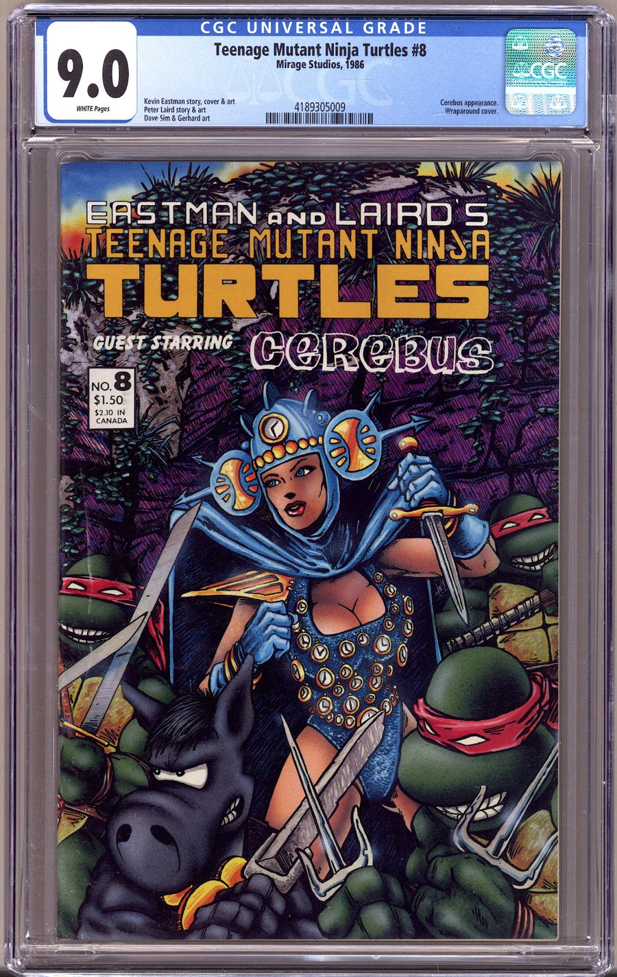 Teenage Mutant Ninja Turtles Vol 1 8 CGC 9.0 (VF/NM)   (1986)