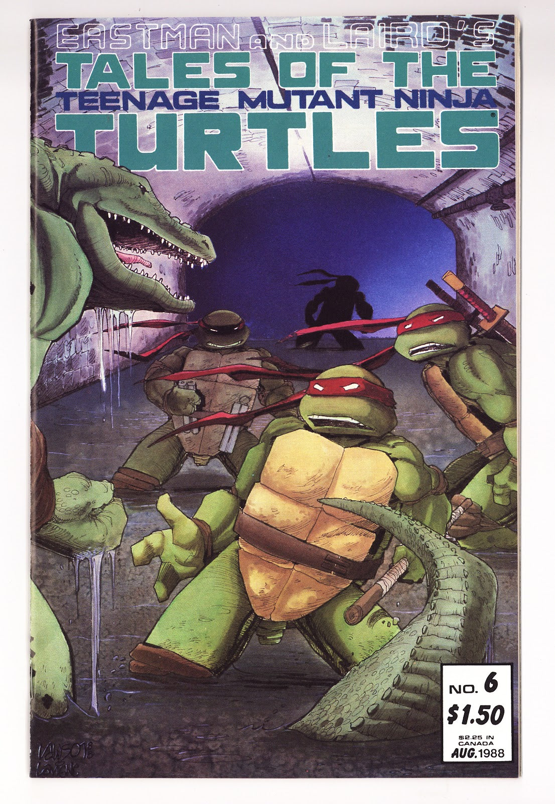 Tales of the Teenage Mutant Ninja Turtles Vol 1 6  VF/NM (9.0)   (1988)     