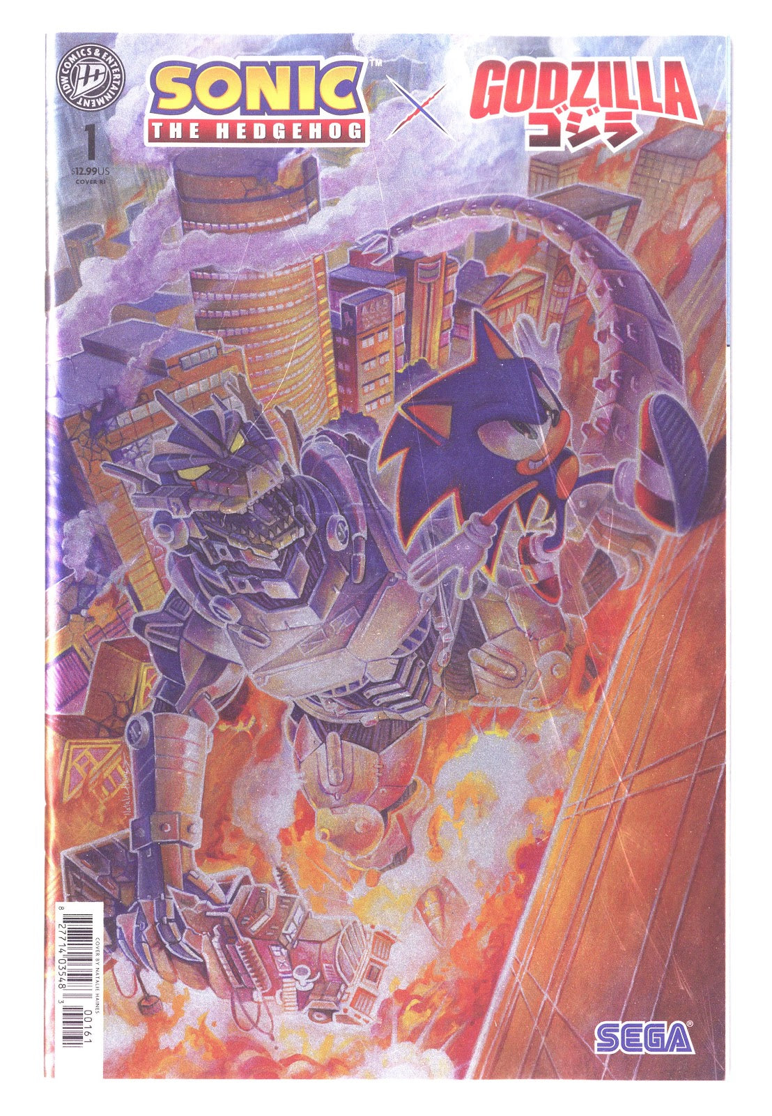 Sonic the Hedgehog x Godzilla 1 Haines Foil Incentive NM (2026)