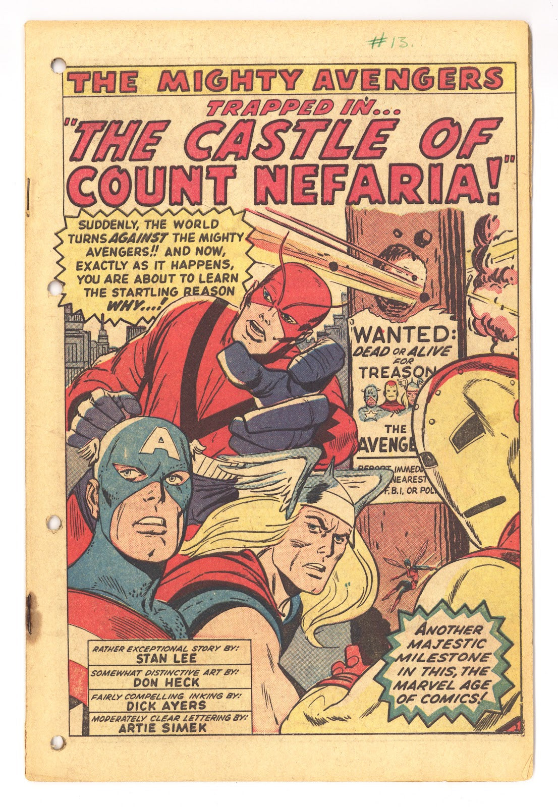 The Avengers Vol 1 13 Coverless (1965) 