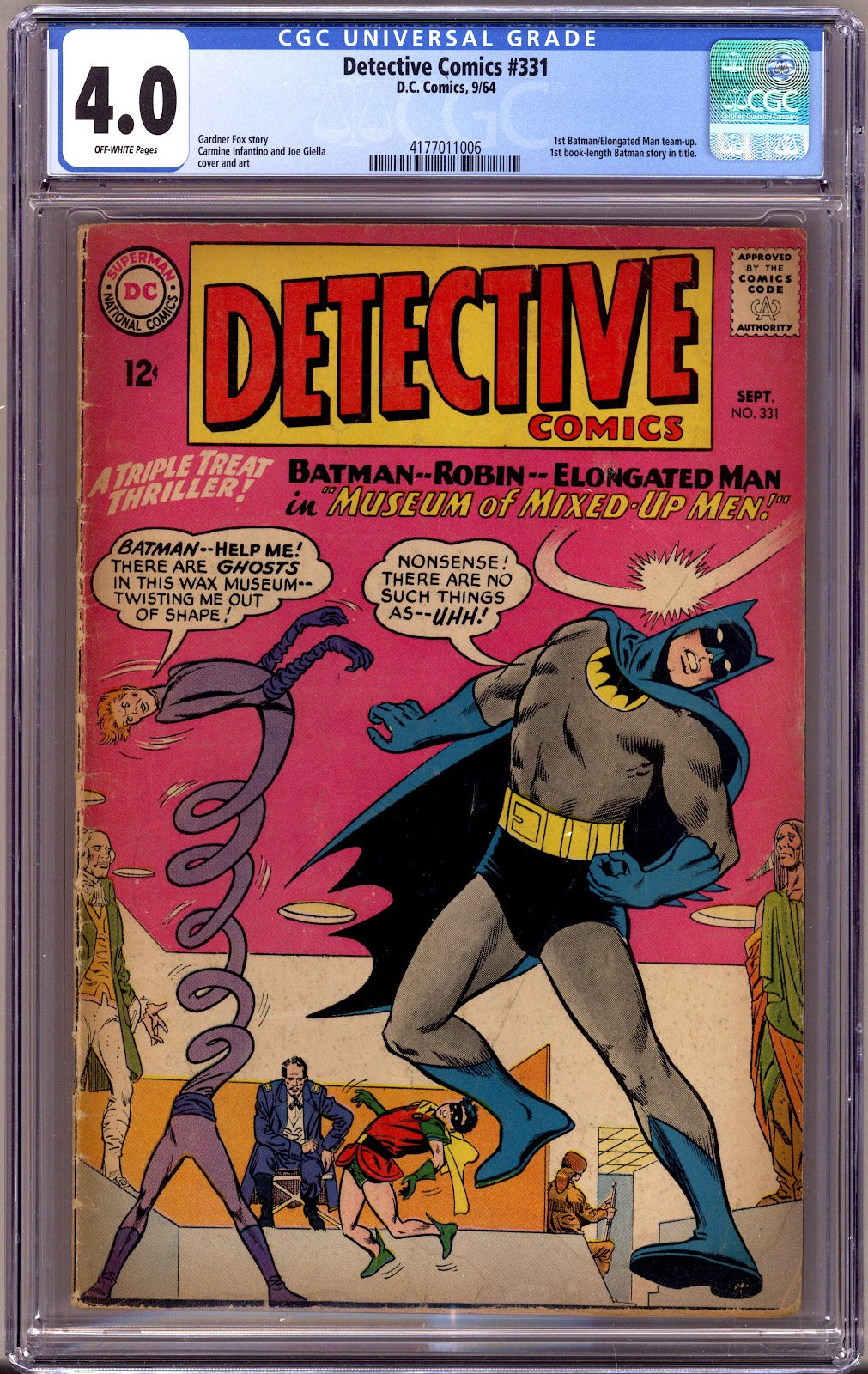Detective Comics Vol 1 331 CGC 4.0 (VG)   (1964)