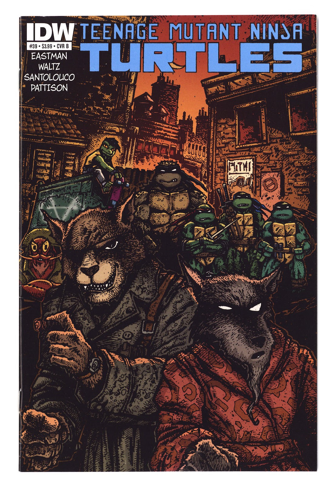 Teenage Mutant Ninja Turtles Vol 5 39 Mid Grade (2014) Eastman Variant 
