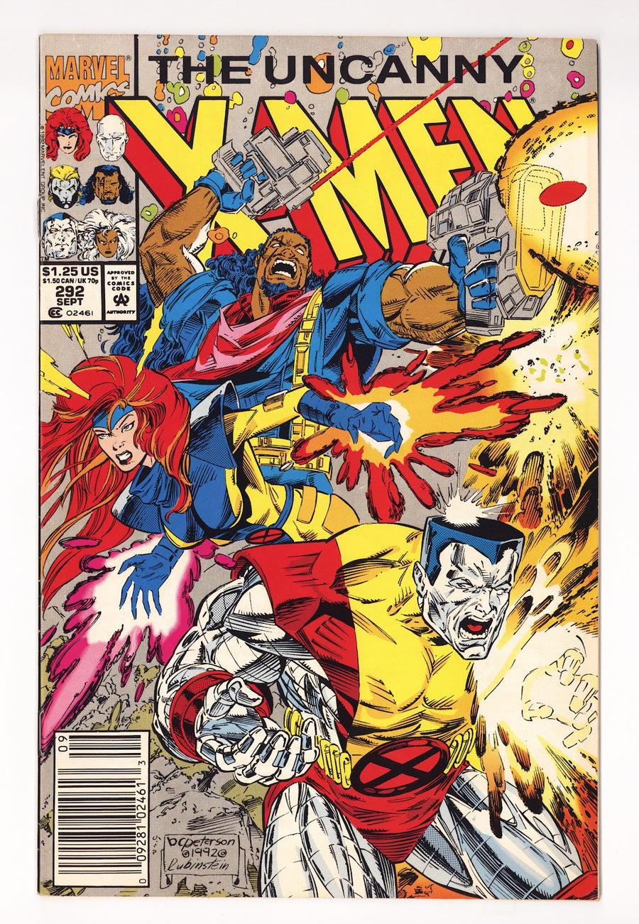 The Uncanny X-Men Vol 1 292  Mid Grade   (1992)   Newsstand  