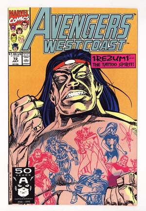 Avengers West Coast Vol 2 73  High Grade   (1991)   Direct
