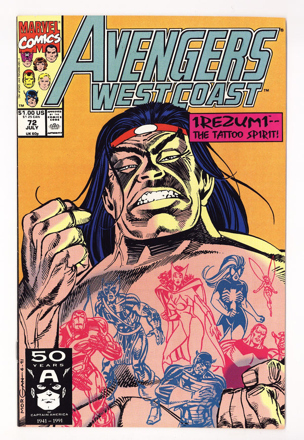 Avengers West Coast Vol 2 73 High Grade (1991) Direct