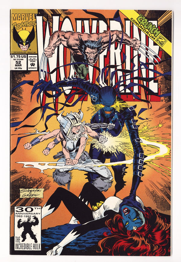 Wolverine Vol 2 52 High Grade (1992)