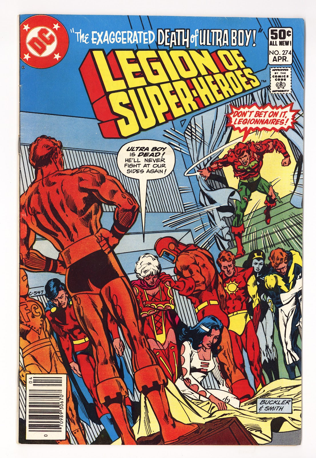 The Legion of Super-Heroes Vol 2 274 Mid Grade (1981) Newsstand 