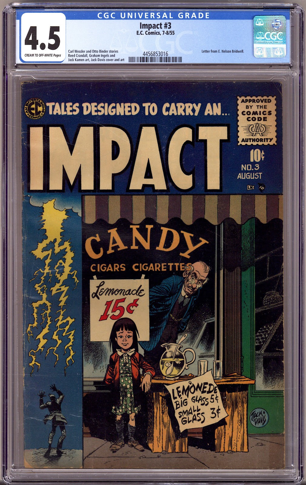 Impact 3 CGC 4.5 (VG+) (1955) 