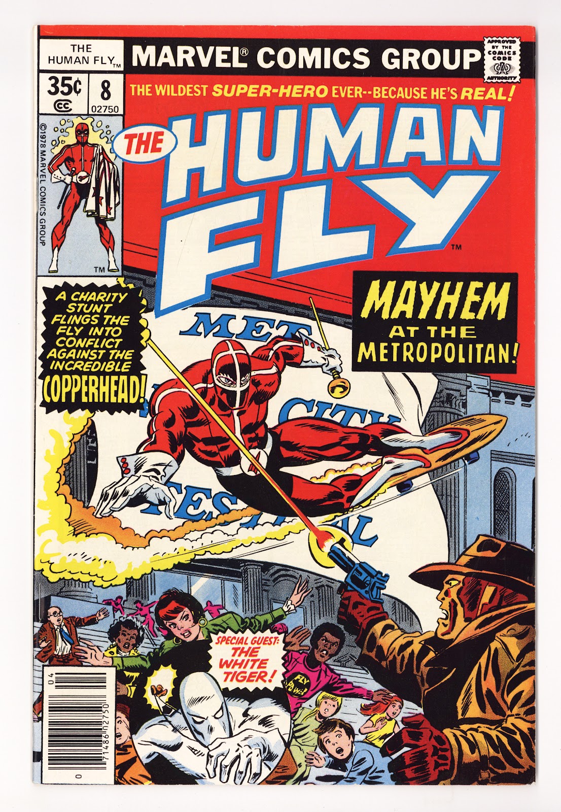 The Human Fly Vol 1 8  Mid Grade   (1978)     